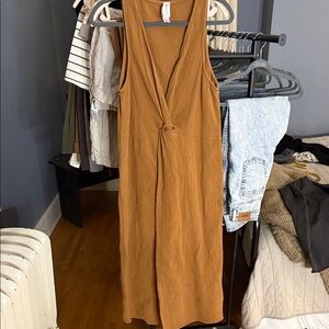 Anthropologie Rust Jumpsuit